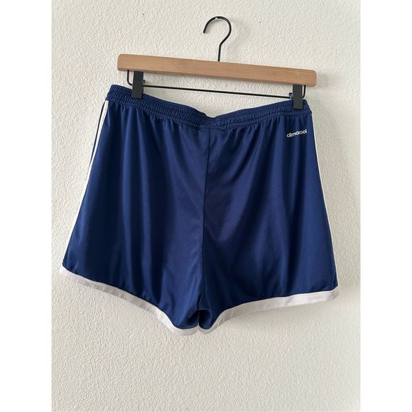 Adidas climacool high waisted jersey basketball shorts in navy - Picture 4 of 7